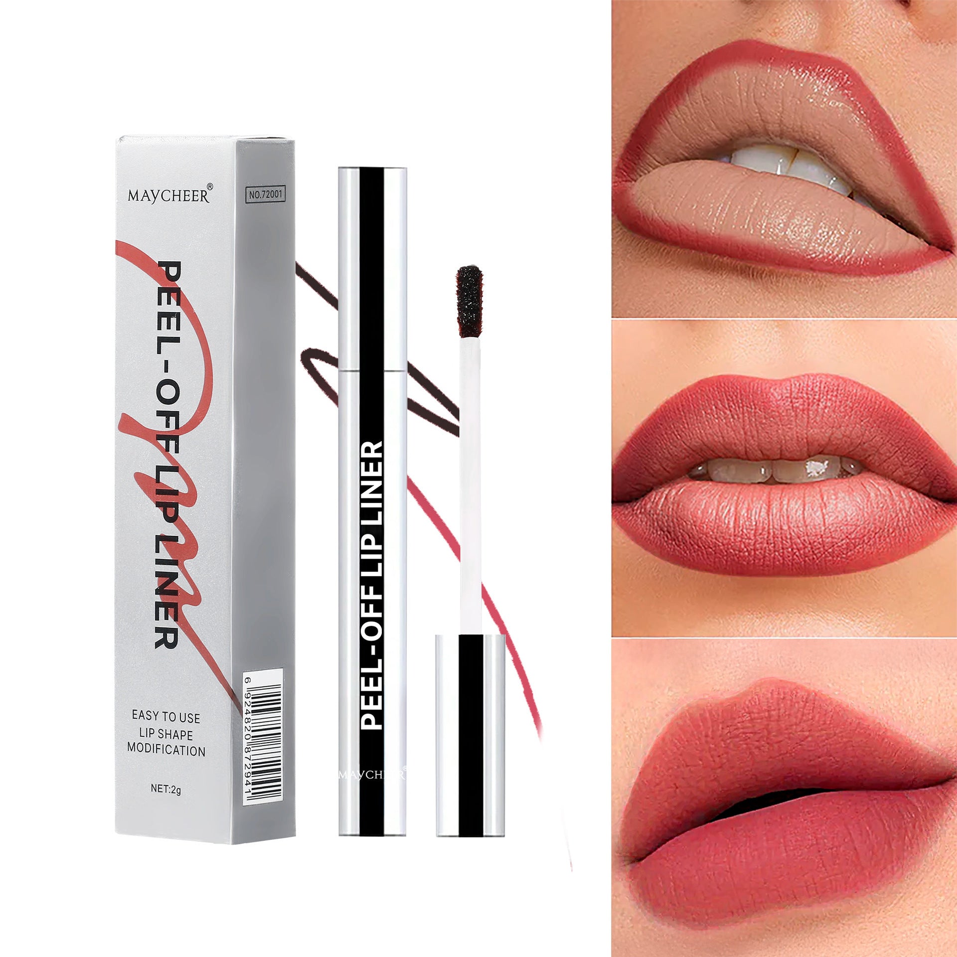 LIP LINER STAY-N-Peel-Off Lip Liner Stain - All Day & Night Lipliner with Hyaluronic Acid & Vitamin E