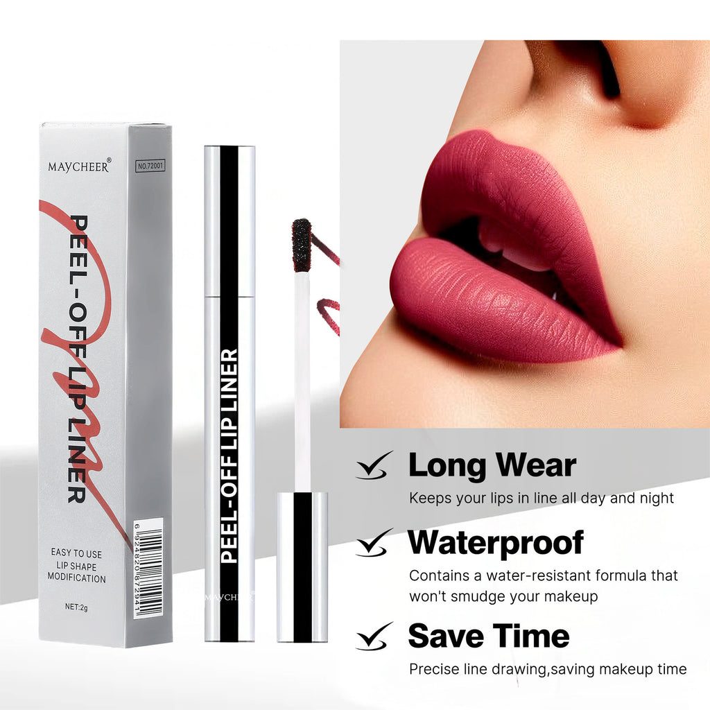 LIP LINER STAY-N-Peel-Off Lip Liner Stain - All Day & Night Lipliner with Hyaluronic Acid & Vitamin E